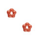 Abalorios flor de cristal checo 5mm - Alabaster Rojo coral 02010-29358